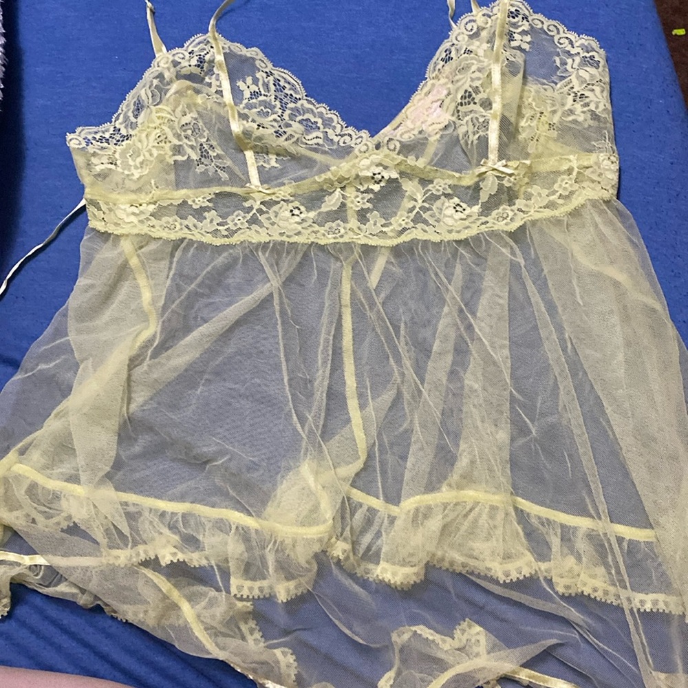 Victoria Secret yellow lingerie gown